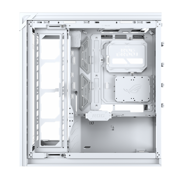 ASUS ROG CRONOX GR801 CURVE TG ARGB WHITE skrinka E-ATX biela 