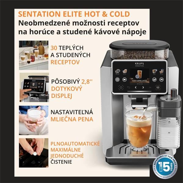 KRUPS Automatický kávovar Sensation Elite EA918GE0 