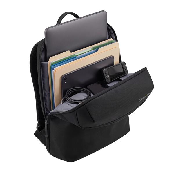 Canyon OnPack UR04, batoh na notebook do 15,6", 11 l, vodeodolný, ventilovaný chrbát, čierny 
