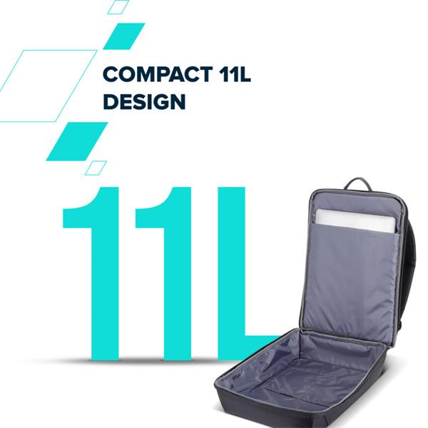 Canyon OnPack UR04, batoh na notebook do 15,6", 11 l, vodeodolný, ventilovaný chrbát, čierny 
