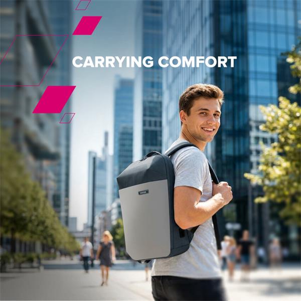 Canyon OnPack UR01, batoh na notebook do 15,6", vodeodolný, USB-A nabíjací port, z recyklovaných materiálov, modrý 