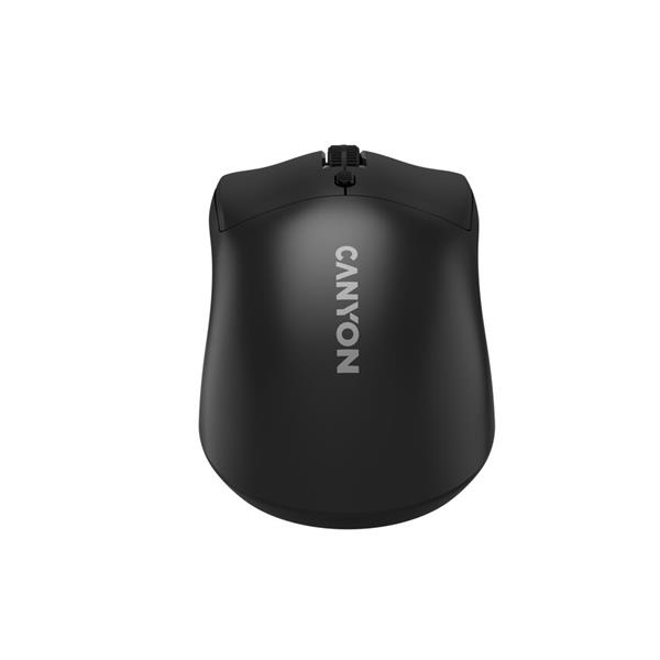 Canyon OnClick W06, bezdrôtová optická myš, 2.4 GHz USB, 800/1200/1600 DPI, 4 tlačidlá, čierna 