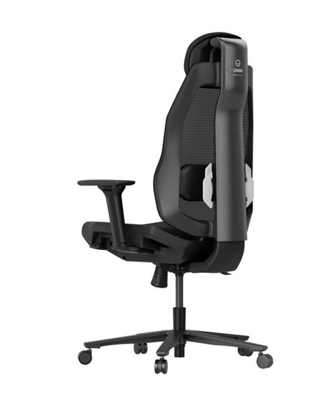 Lorgar PRO CHA51 ergonomická herná stolička, 4D podrúčky, bedrová opora, nastaviteľná opierka hlavy, čierno biela 