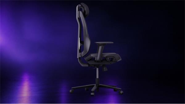 Lorgar PRO CHA51 ergonomická herná stolička, 4D podrúčky, bedrová opora, nastaviteľná opierka hlavy, čierno biela 