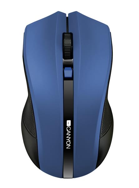 Canyon MW-5, Wireless optická myš USB, 800/1200/1600 dpi, 4 tlač, modrá 