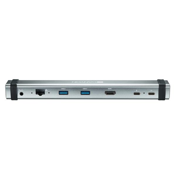 Canyon DS-6, Multiport Docking Station, 7 portov, 2xUSB-C+2xUSB3.0 +1xHDMI+1xRJ45+1x audio 3,5mm, výstup USB-C  