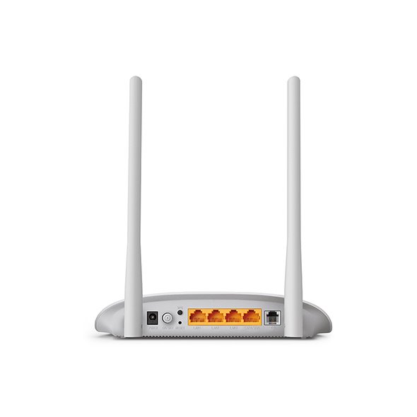 300Mbps Wi-Fi VDSL/ADSL Modem Router SPEED: 300 Mbps at 2.4 GHz, VDSL Profile 30a 100/100 Mbps SPEC: 2× Antennas, 3× Fas 