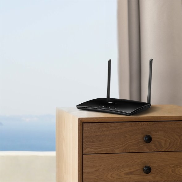 TP-LINK TL-MR6400 300Mbps Wireless N 4G LTE Router, build-in 150Mbps 4G LTE modem V4 