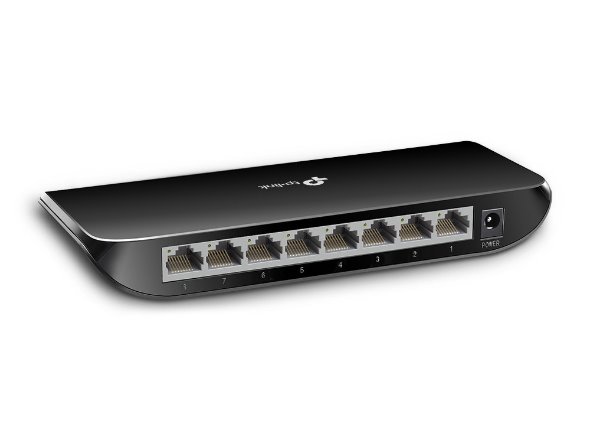 8-Port Gigabit Desktop Switch PORT: 8× Gigabit RJ45 Ports SPEC: Desktop Plastic Case FEATURE: Plug and Play 
