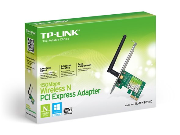 TP-LINK TL-WN781ND 150Mbps Wi-Fi PCI Express Adapter 