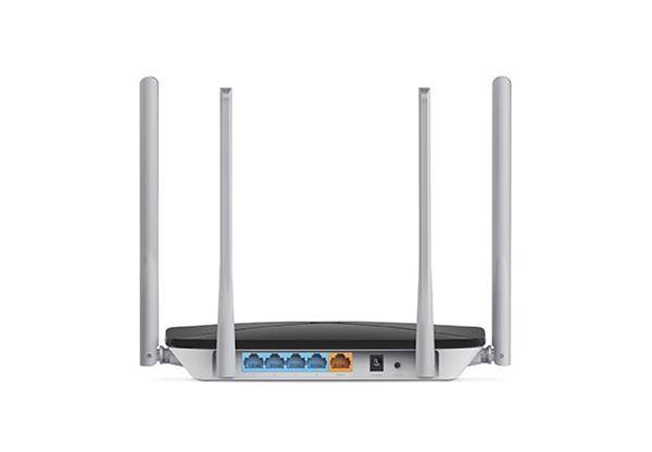 AC1200 Wireless Dual Band Router SPEED: 300 Mbps at 2.4 GHz + 867 Mbps at 5 GHz SPEC: 4× Fixed External Antennas, 3× 10/ 