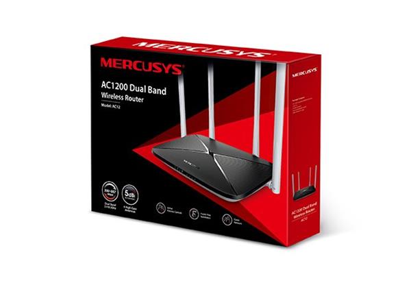 AC1200 Wireless Dual Band Router SPEED: 300 Mbps at 2.4 GHz + 867 Mbps at 5 GHz SPEC: 4× Fixed External Antennas, 3× 10/ 