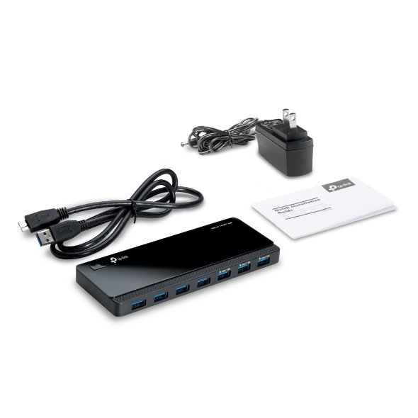 TP-LINK UH700 USB 3.0 7-Port Hub,Modern design that keeps everything simple and elegant 