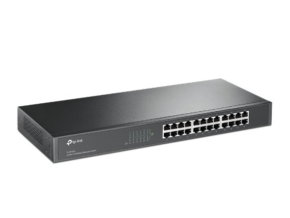 24-Port 10/100 Mbps Switch PORT: 24× 10/100 Mbps RJ45 Ports SPEC: 1U 19-inch Rack-mountable Steel Case FEATURE: Plug and 