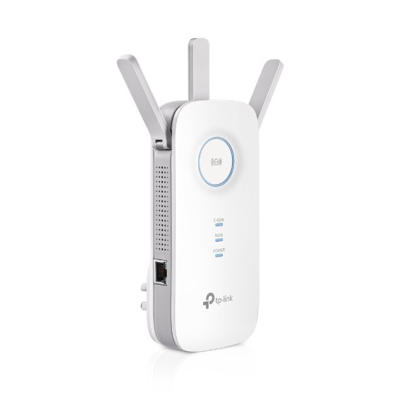 TP-LINK RE450 AC1750 Wi-Fi Range Extender, Wall Plugged, Qualcomm CPU, 3 external antennas, 1 Gigabit Port 