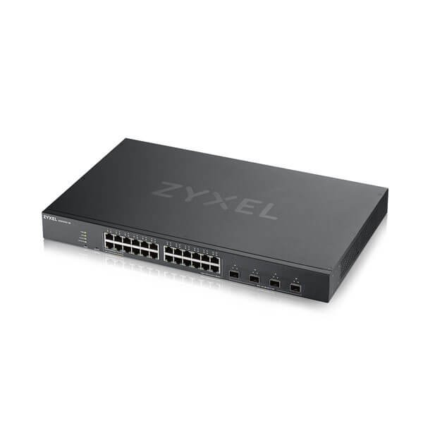 Zyxel XGS1930-28, 28 Port Smart Managed Switch, 24xGigabit Copper and 4x 10G SFP+, hybird mode, standalone or NebulaFlex 