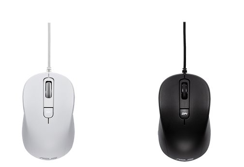 ASUS MOUSE MU101C black - optická drôtová myš; čierna  
