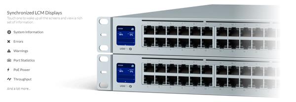 Ubiquiti UniFi Switch  GEN2 PRO 24x1000Mbps,  PoE 802.3af/at, PoE++, 2xSFP+, LCM display, 400W 