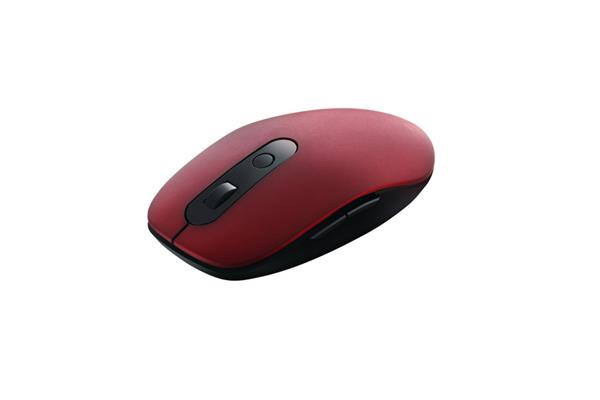 Canyon MW-9, 2v1 bezdrôtová optická myš Bluetooth / Wireless USB, 800/1000/1200/1500 DPI, 6 tlač, červená 