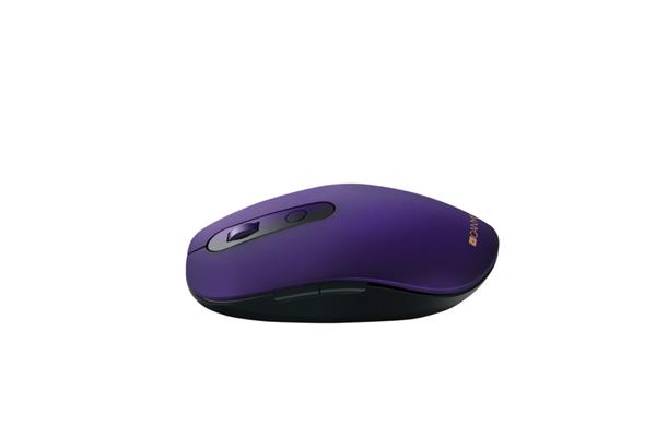 Canyon MW-9, 2v1 bezdrôtová optická myš Bluetooth / Wireless USB, 800/1000/1200/1500 DPI, 6 tlač, fialová 