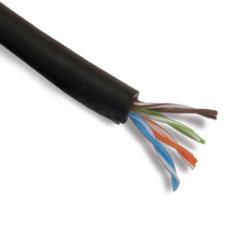 OPTIX kábel FTP, Cat5E, drôt, -40 - 70°C Outdoor premium, box 305m - čierny 