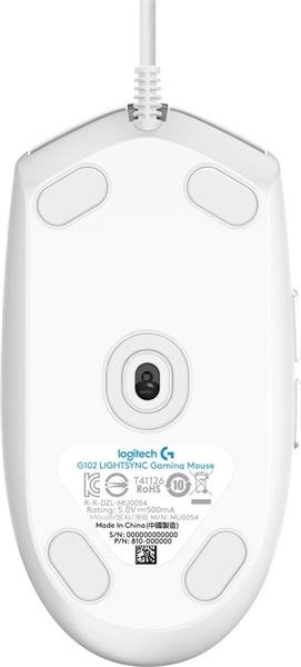 Logitech® G102 2nd Gen LIGHTSYNC Gaming Mouse - WHITE - USB 