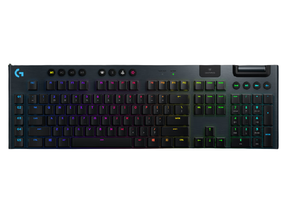Logitech® G915 LIGHTSPEED Wireless RGB Mechanical Gaming Keyboard - GL Tactile - CARBON - UK - INTNL 