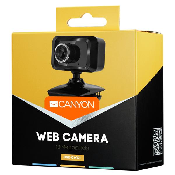 Canyon C1, webkamera, 0.3 Mpx CMOS 1/6´´, USB, mikrofón, 360° rozsah 