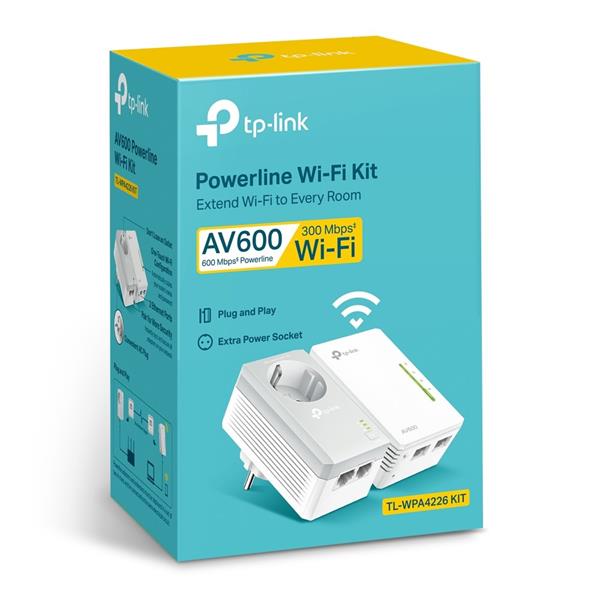 TP-LINK "AV600 Powerline N300 Wi-Fi KitKIT: 1× TL-WPA4220 + 1× TL-PA4020PTL-WPA4220?SPEED: 300 Mbps at 2.4 GHz, 600 M 