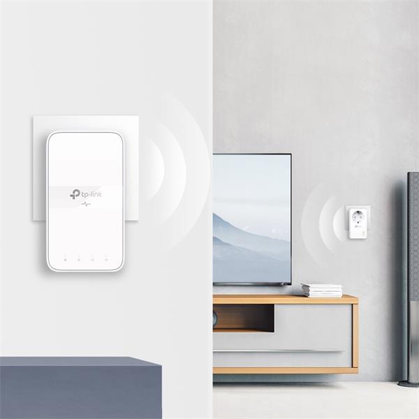 TP-LINK "AV1000 Gigabit Powerline AC1200 Wi-Fi KitKIT: 1× TL-WPA7617 + 1× TL-PA7017PTL-WPA7617:SPEED: 300 Mbps at 2.4 