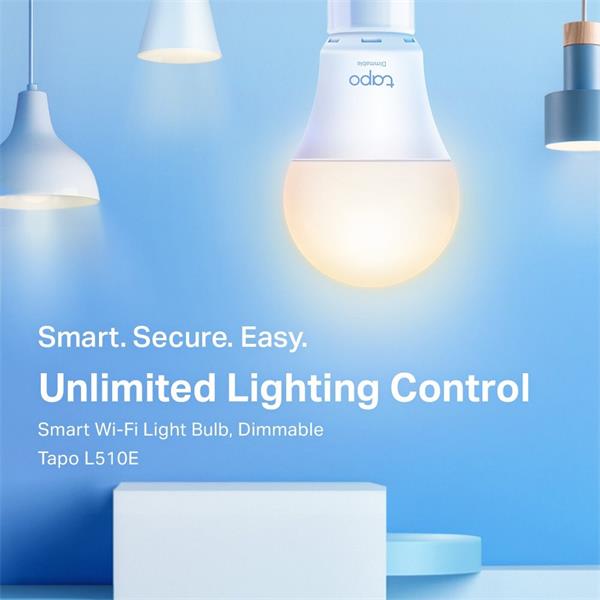 TP-LINK "Dimmable Smart Light Bulb, 2-PackSPEC: E27, 200–240 V, Brightness 806 lm, Max Operation Power 8.7 W, Color Tem 