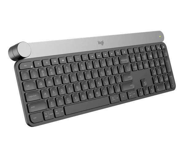 Logitech® CRAFT Wireless Keyboard with creative input dial - BT - INTNL - US International layout 
