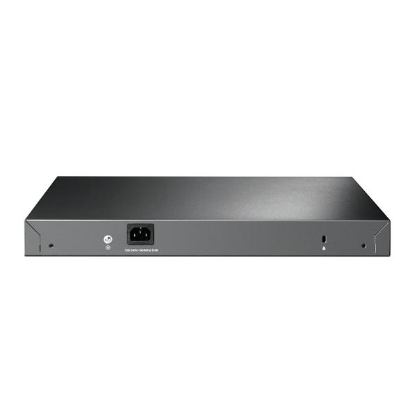 Omada 28-Port PoE+ Gigabit L2+ Managed Switch with 4 SFP Slots PORT: 24× Gigabit PoE+ Ports, 4× Gigabit SFP Slots, RJ45/ 