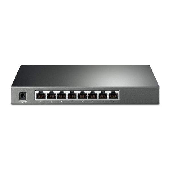 Omada 8-Port Gigabit Smart Switch PORT: 8× Gigabit RJ45 Ports including 1 PoE IN Port SPEC: Desktop Steel Case FEATURE:  