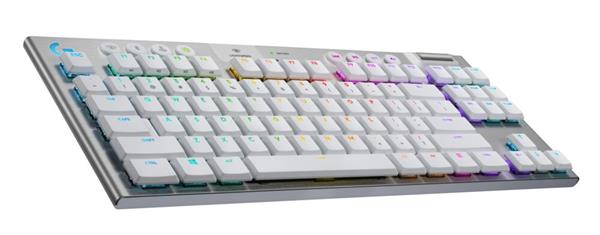 Logitech® G915 TKL Tenkeyless LIGHTSPEED Wireless RGB Mechanical Gaming Keyboard - Tactile - WHITE - US INT&quot;L  