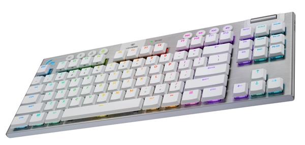Logitech® G915 TKL Tenkeyless LIGHTSPEED Wireless RGB Mechanical Gaming Keyboard - Tactile - WHITE - US INT&quot;L  