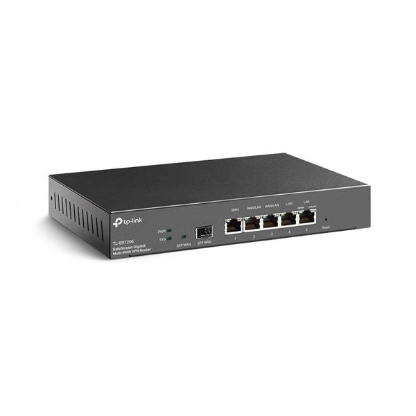 Omada Gigabit VPN Router  PORT: 1× Gigabit SFP WAN/LAN Port, 1× Gigabit RJ45 WAN Port, 4× Gigabit RJ45 LAN port,1x USB 3 