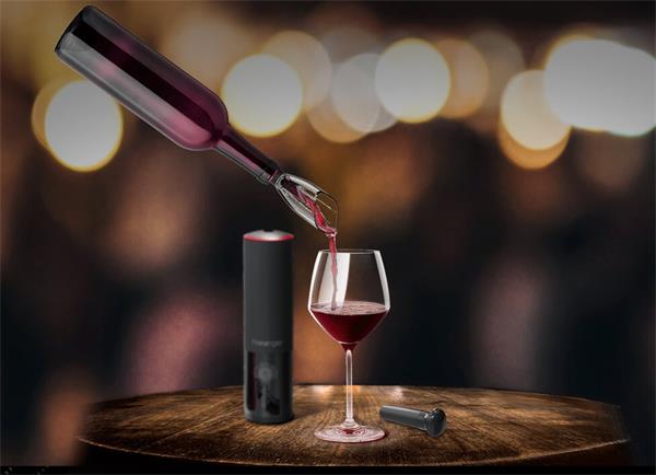 Prestigio Nemi automatický otvárač vína, otoví až 80 fliaš na jedno nabitie 