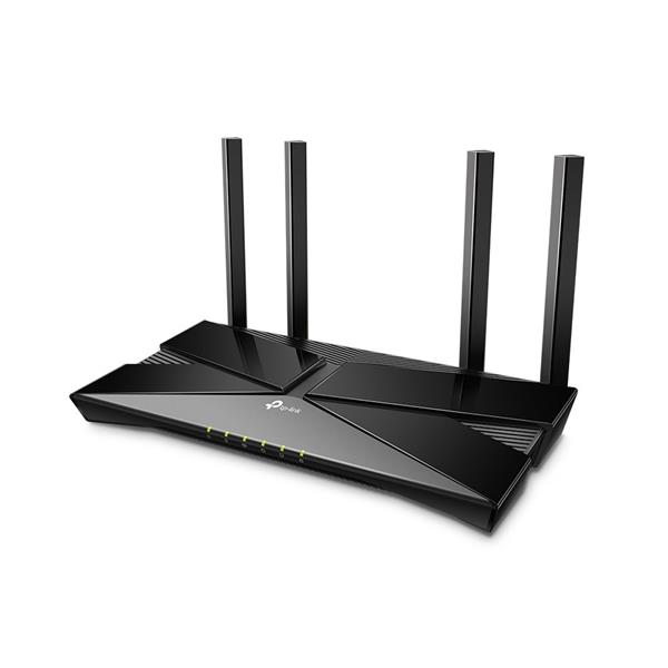 AX1800 Dual-Band Wi-Fi 6 Router SPEED: 574 Mbps at 2.4 GHz + 1201 Mbps at 5 GHz SPEC: 4× Antennas, Dual-Core CPU, 1× Gig 