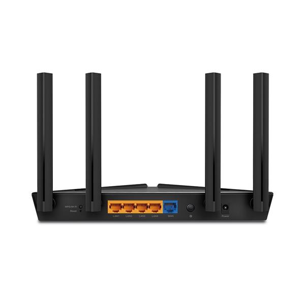 AX1800 Dual-Band Wi-Fi 6 Router SPEED: 574 Mbps at 2.4 GHz + 1201 Mbps at 5 GHz SPEC: 4× Antennas, Dual-Core CPU, 1× Gig 