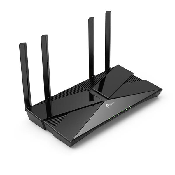 AX1800 Dual-Band Wi-Fi 6 Router SPEED: 574 Mbps at 2.4 GHz + 1201 Mbps at 5 GHz SPEC: 4× Antennas, Dual-Core CPU, 1× Gig 