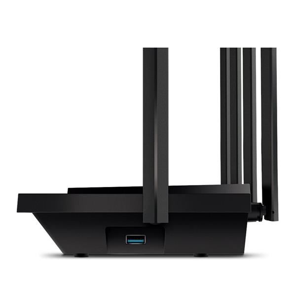 AX5400 Dual-Band Wi-Fi 6 Router SPEED: 574 Mbps at 2.4 GHz + 4804 Mbps at 5 GHz SPEC: 6× Antennas, Qualcomm 1 GHz Dual-C 