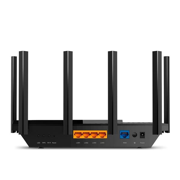 AX5400 Dual-Band Wi-Fi 6 Router SPEED: 574 Mbps at 2.4 GHz + 4804 Mbps at 5 GHz SPEC: 6× Antennas, Qualcomm 1 GHz Dual-C 
