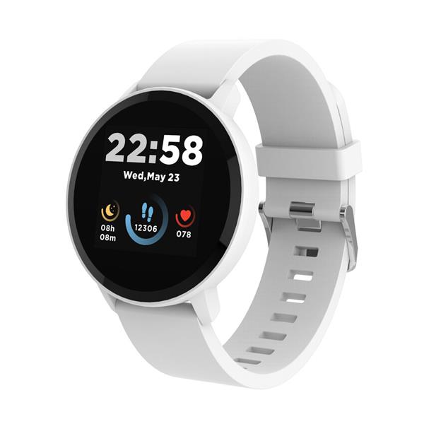 Canyon Lollypop SW-63, smart hodinky, BT, fareb. LCD displej 1.3´´, vodotes. IP68, multišport. režim, biele 