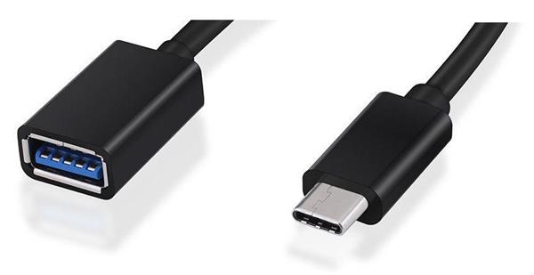 CNS USB 3.0 kábel, Super-speed 5Gbps, 9pin, A/female - C/male, 0,5m, čierny