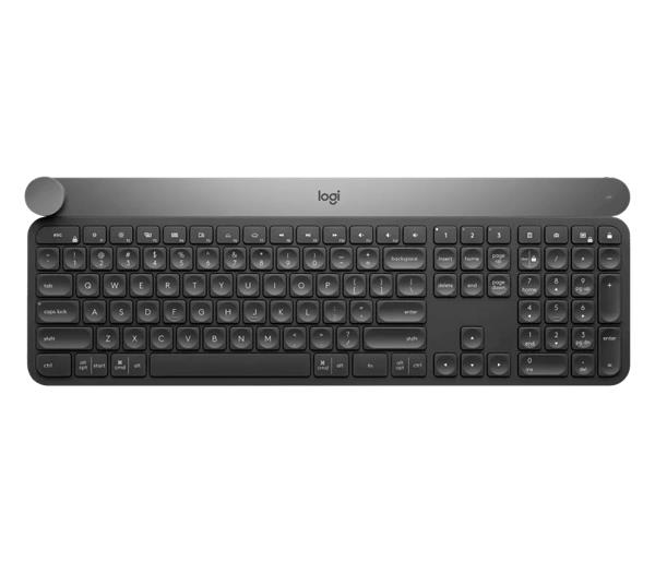 Logitech® CRAFT Wireless Keyboard with creative input dial - BT - INTNL - US International layout