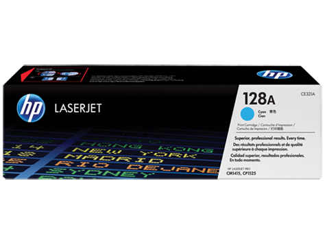 HP tlačová kazeta azúrová, CE321A