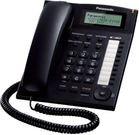 Panasonic KX-TS880FXB jednolinkovy telefon / cierny