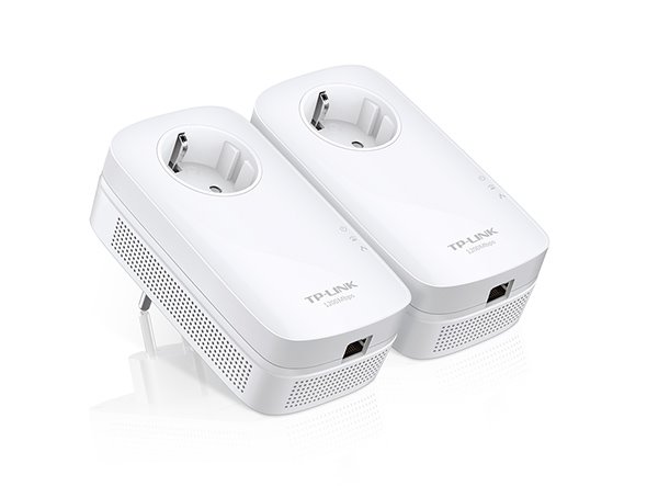 TP-LINK TL-PA8010PKIT AV1300 Passthrough Powerline Kit, Qualcomm,  1 Gigabit Port,1300Mbps Powerline 