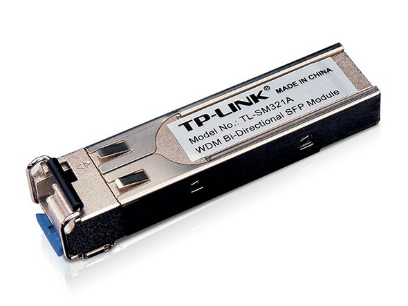 TP-LINK TL-SM321A 1000Base-BX WDM Bi-Directional SFP Module, LC Connector, TX:1550nm/RX:1310nm, Single-mode, 10km 